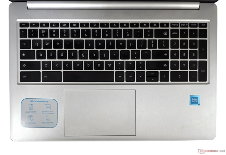 HP Chromebook 15a: Klawiatura i touchpad