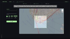 CityPrint: wybór obszaru mapy (źródło obrazu: AnkerMake)