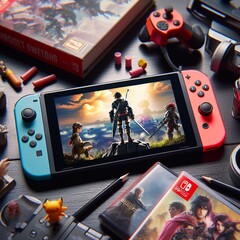 Nintendo Switch sprzedało się do tej pory w 139 milionach egzemplarzy. (Źródło: Obraz wygenerowany za pomocą AI)