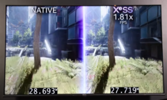 XeSS jest prawie 2x szybszy niż natywny. (Źródło obrazu: Intel)