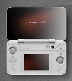 Wygląda na to, że AYANEO stworzyło drugą wersję FLIP, dzieląc urządzenie na warianty z klawiaturą i dwoma ekranami. (Źródło obrazu: AYANEO)