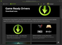Nvidia GeForce Game Ready Driver 537.34 szczegóły w GeForce Experience (Źródło: Własne)