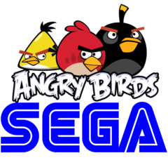 Sega ogłosiła, że kupi firmę, która stworzyła Angry Birds. (Obraz: loga Sega i Angry Birds)