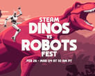 Steam's Dinos vs. Robots Fest ma przynieść oferty gier na kilka znakomitych tytułów z ostatnich lat. (Źródło obrazu: Steam na YouTube)