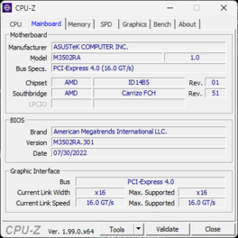 CPU-Z, płyta główna