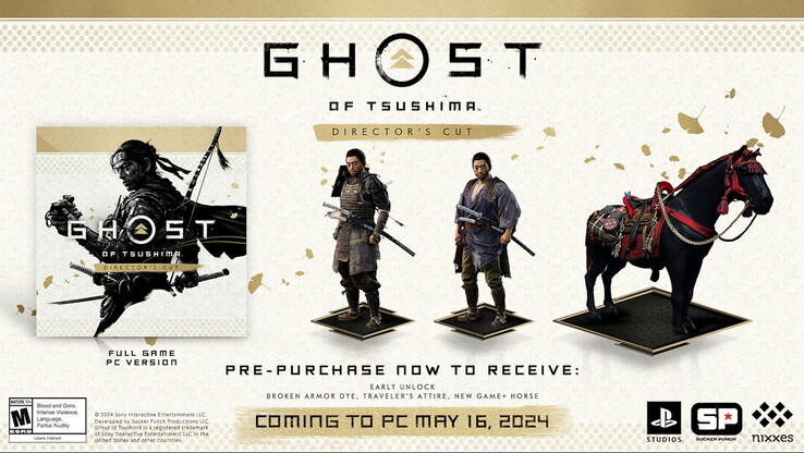 Bonusy w przedsprzedaży Ghost of Tsushima Director's Cut (zdjęcie za PlayStation)