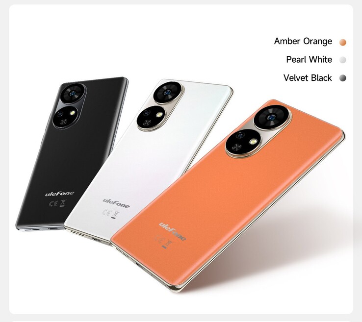 Note 17 Pro dostępny jest w czarnej, białej lub pomarańczowej wersji kolorystycznej. (Źródło: Ulefone)