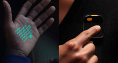 Humane Ai Pin rzuca informacje na powierzchnie za pomocą laserowego wyświetlacza atramentowego. (Źródło obrazu: Humane)