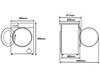 Wymiary pralko-suszarki Xiaomi Mijia Ultra-Thin 10 kg (źródło zdjęcia: Xiaomi)