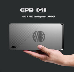 GPD G1 nadal opiera się na procesorze graficznym AMD RDNA 3 do laptopów. (Źródło obrazu: GPD)