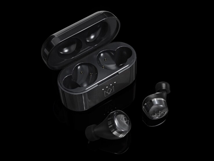 Słuchawki douszne Noble Audio Falcon Max są dostarczane z etui ładującym USB-C. (Źródło: Noble Audio)