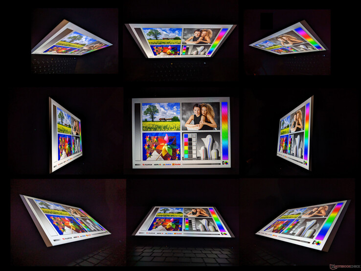 Szerokie kąty widzenia IPS zarówno w trybie tabletu, jak i portretu. Kolory i kontrast zmieniają się tylko przy oglądaniu pod ekstremalnymi kątami