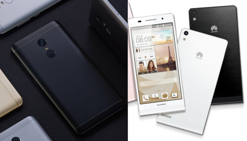 Xiaomi Redmi Note 4 (po lewej) i Huawei Ascend P6 (po prawej) udowodniły, że nie potrzebujesz szkła, aby mieć wrażenie premium. (Źródło obrazu: Huawei / Mi - edytowane)