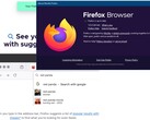 Szczegóły wersji Firefox 123 i aktualizacja wizualna wyszukiwarki Google (Źródło: własne)