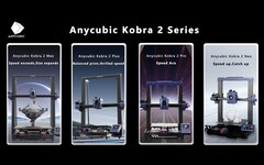 Cztery nowe modele z serii Anycubic Kobra 2 różnią się prędkością i objętością (źródło zdjęcia: Anycubic)