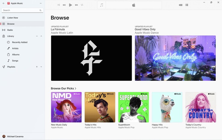 Apple Podgląd Music i Apple TV są już dostępne w Microsoft Store. (Źródło obrazu: Microsoft Store)