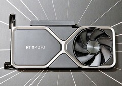 GeForce RTX 4070 podobno zachowuje się jak RTX 3080. (Źródło obrazu: @GiannisDavid)