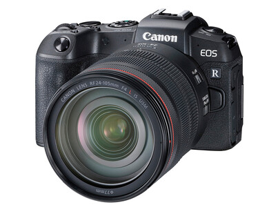 Canon EOS RP posiada dość głęboki uchwyt, który ma pomieścić cięższe obiektywy. (Źródło obrazu: Canon)