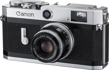 Canon P to uroczy aparat dalmierzowy o dość minimalistycznym wyglądzie. (Źródło zdjęcia: Muzeum aparatów Canon)