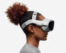 Vision Pro jest dostarczany z opcjonalnym podwójnym paskiem na głowę, który pomaga utrzymać jego wagę. (Zdjęcie: Apple)