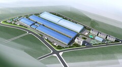 Nowa fabryka baterii półprzewodnikowych o pojemności 10 GWh w Chinach (render: Judian/SCMP)
