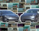 Porównanie między HW3 Tesla Model S i HW4 Tesla Model Y wykazało zaskakujące różnice wizualne. (Źródło obrazu: AI DRIVR - edytowane)
