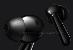 Słuchawki OnePlus Nord Buds 3 zyskują zupełnie nowy wygląd. (Zdjęcie: @OnLeaks / MySmartPrice)