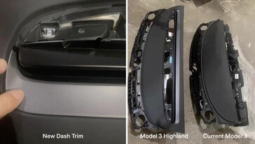 Tesla Model 3 Highland vs deska rozdzielcza Modelu 3