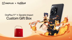 Nowe niestandardowe pudełko upominkowe Genshin Impact. (Źródło: OnePlus)