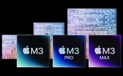 Seria Apple M3 osiągnęła bardzo dobre wyniki w bazie danych benchmarku PassMark. (Źródło obrazu: Apple - edytowane)
