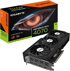 GIGABYTE Windforce OC GeForce RTX 4070 posiada taktowanie GPU na poziomie 2,490 Mhz. (Źródło: GIGABYTE)