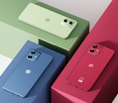 Moto G54 5G jest dostępna w Chinach w trzech wersjach kolorystycznych. (Źródło obrazu: Motorola)