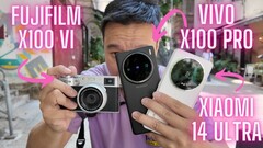 Youtuber Ben&#039;s Gadget Reviews pokazuje zdjęcia porównawcze Fujifilm X100VI z flagowymi smartfonami Vivo X100 Pro i Xiaomi 14 Ultra.