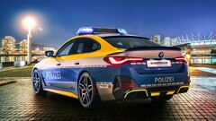 Tuningowane BMW i4 wygląda jak odpowiedni samochód elektryczny dla celów egzekwowania prawa w Europie (Image: AC Schnitzer)