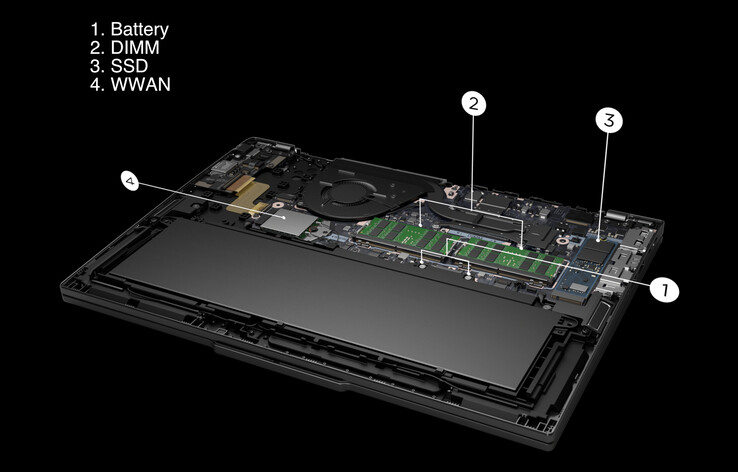 Lenovo twierdzi, że ThinkPad T16 Gen 3 uzyskał 9,3/10 w testach naprawialności iFixit. (Źródło zdjęcia: Lenovo)