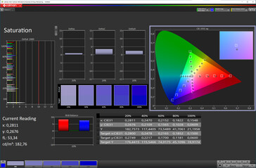 Nasycenie (Tryb koloru: Normalny, Temperatura koloru: Standardowa, Docelowa przestrzeń kolorów: sRGB)