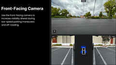 Przednia kamera Cybertrucka służy do parkowania (zdjęcie: Tesla)