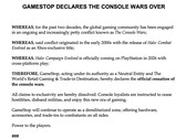 Zrzut ekranu z satyrycznego oświadczenia GameStop na X (źródło obrazu: GameStop X)