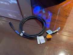 Jeszcze niedostępny: Potencjalny kabel DP80 Active o długości dwóch metrów jest obecnie testowany. (Zdjęcie: Andreas Sebayang/Notebookcheck.com)