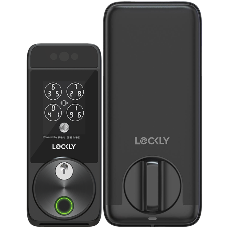 Lockly's Visage ma mnóstwo opcji odblokowywania: odblokowywanie twarzą, biometria, karty RFID, kody PIN i stare dobre metalowe klucze. (Źródło: Lockly)