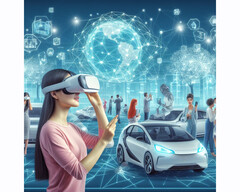 sieci 6G przekształcają rzeczywistość wirtualną, roboty współpracujące i autonomiczną jazdę (symboliczny obraz: Bing AI)
