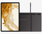 Tablet Galaxy Tab S9 FE Plus w jednym z czterech domniemanych kolorów premierowych. (Źródło obrazu: @OnLeaks & WolfofTablet)