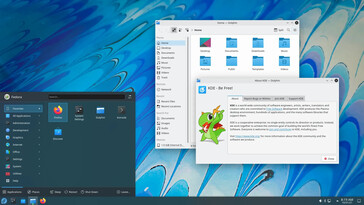 Fedora Kinoite używa KDE jako środowiska graficznego (Zdjęcie: Fedora).