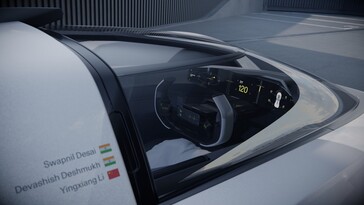 Nazwiska trzech zwycięzców konkursu projektowego znajdują się z boku kabiny pojazdu (źródło zdjęcia: Polestar)