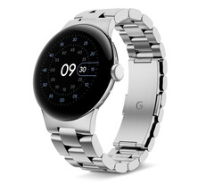 Zegarek Pixel Watch 2 z jednym z oficjalnych metalowych pasków Google. (Źródło zdjęcia: @evleaks)