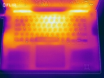 w teście gry Wiedźmin 3 (wierzch) - obraz z kamery termowizyjnej