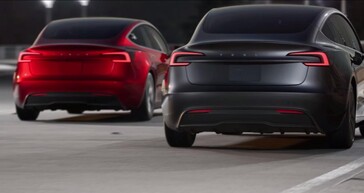Tył Tesli Model 3 wygląda na czystszy i bardziej nowoczesny w odświeżonej wersji Highland. (Źródło zdjęcia: Tesla)
