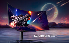 UltraGear OLED 45GS96QB posiada certyfikat VESA DisplayHDR 400 True Black, na zdjęciu 45GR95QE. (Źródło zdjęcia: LG)