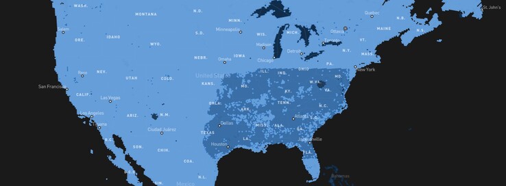 Rozszerza się mapa zasięgu Starlink w USA