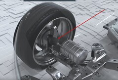 Wygląda na to, że Uni Wheel nadal będzie musiał korzystać z jakiegoś rodzaju przegubu homokinetycznego, aby zmienić kierunek jazdy. (Źródło zdjęcia: Hyundai Motor Group)